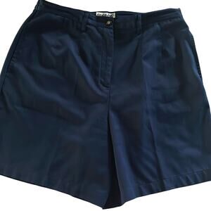 Coral Bay Golf women’s size 12 Bermuda Shorts. Dark Blue. Front zipper